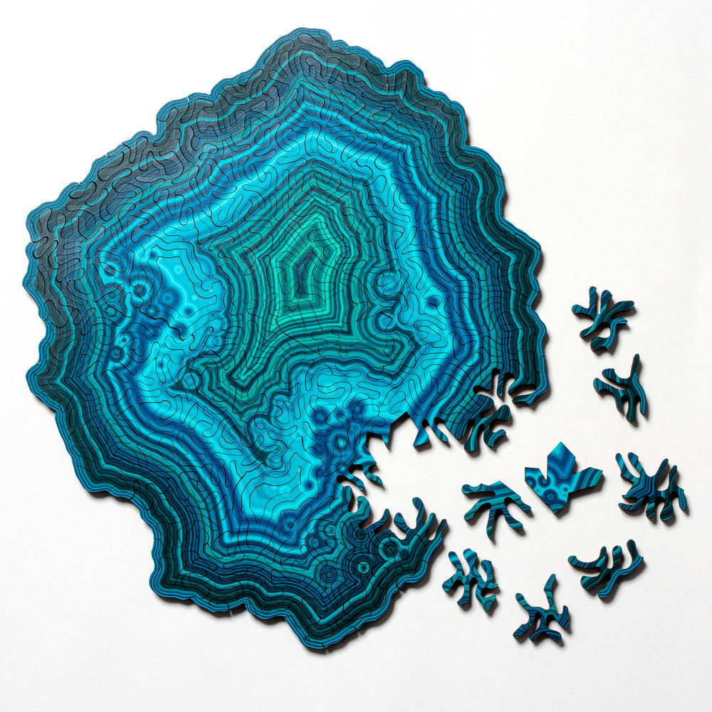 Agate Geode Shaped Puzzles