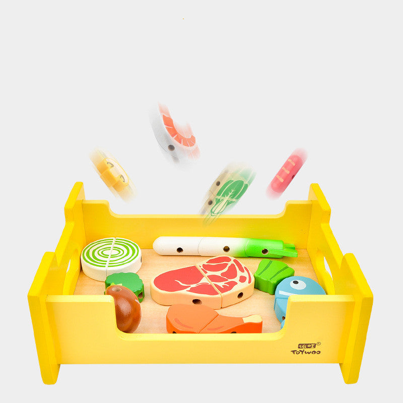Magnetic Wooden BBQ Grilling Cook Set