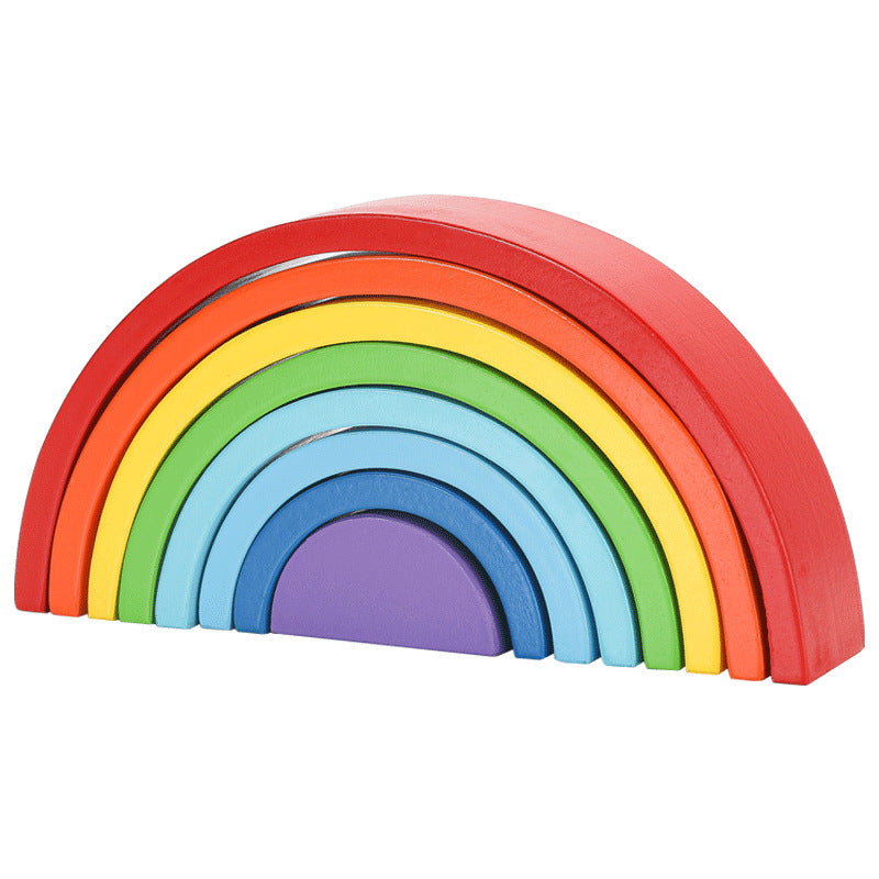 Silicone Rainbow Arch Stacking Blocks