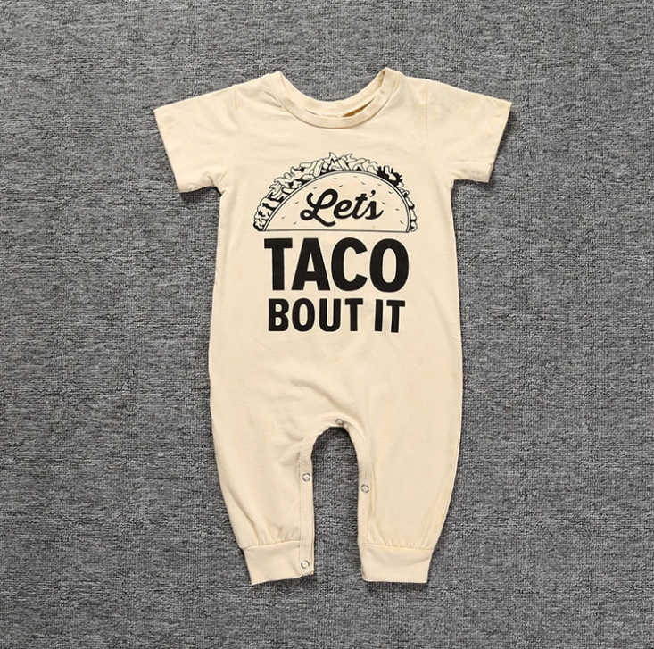 Let’s Taco Bout It Unisex Baby Onesie