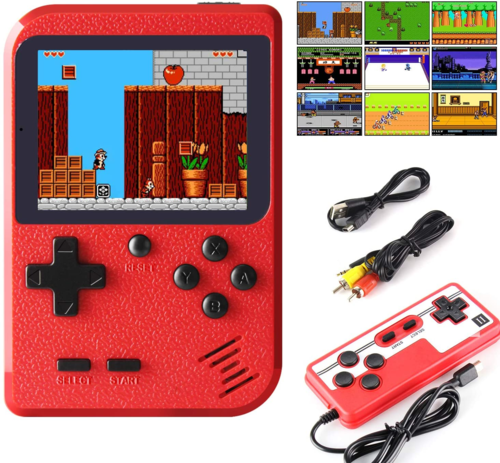 Game Boy-Style Portable Game Pad - 400 Games Included - 2 Players