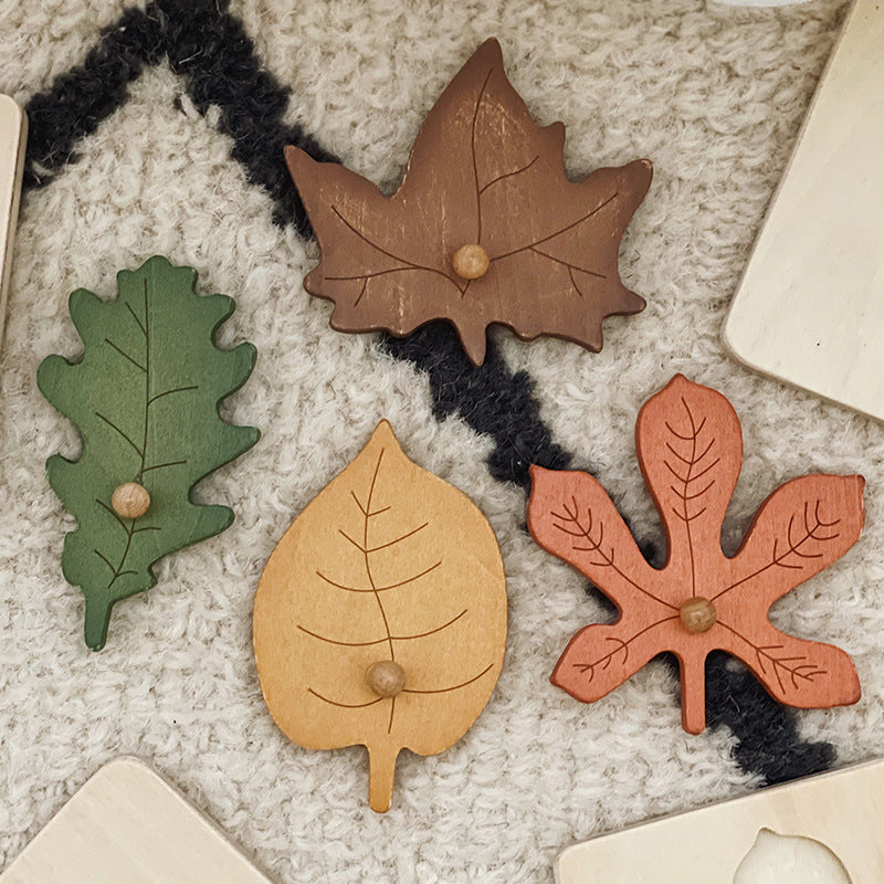 Leaf Panel Wooden Puzzle Montessori Early Education