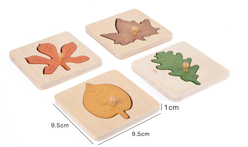 Leaf Panel Wooden Puzzle Montessori Early Education