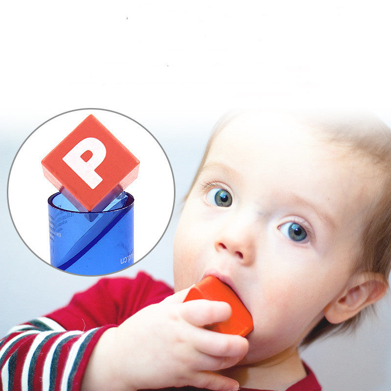 Multicolor Wooden Alphabet Building Blocks