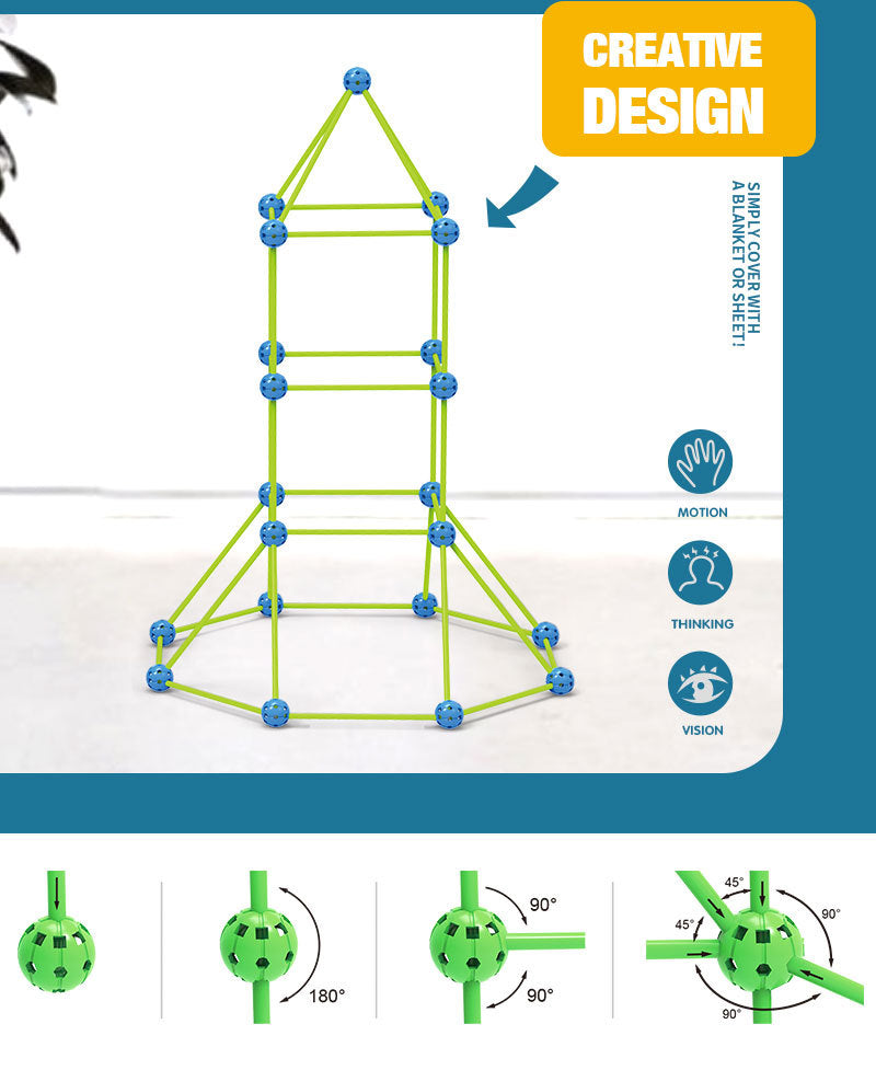 Children's DIY Luminous Build a Fort Set