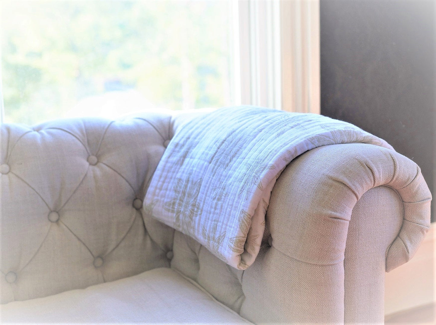 Boho Fields Cotton Muslin Blanket