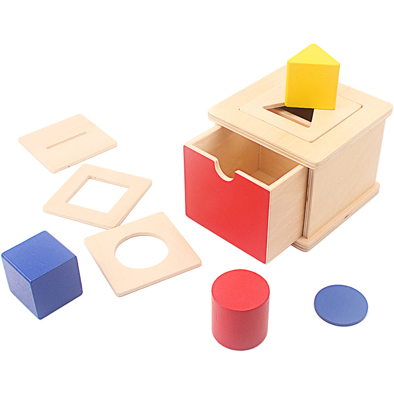 Montessori Target Shapes Box w/ Interchangeable Lid