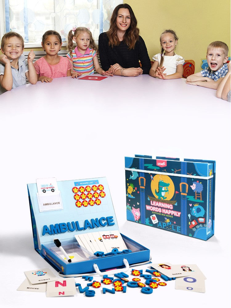 Magnetic English jigsaw puzzle toy