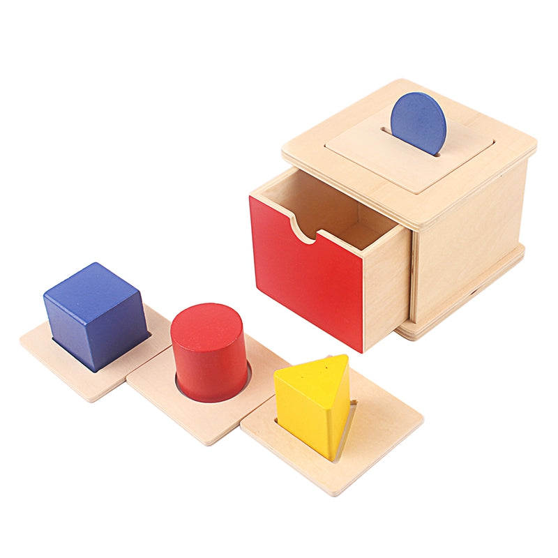 Montessori Target Shapes Box w/ Interchangeable Lid