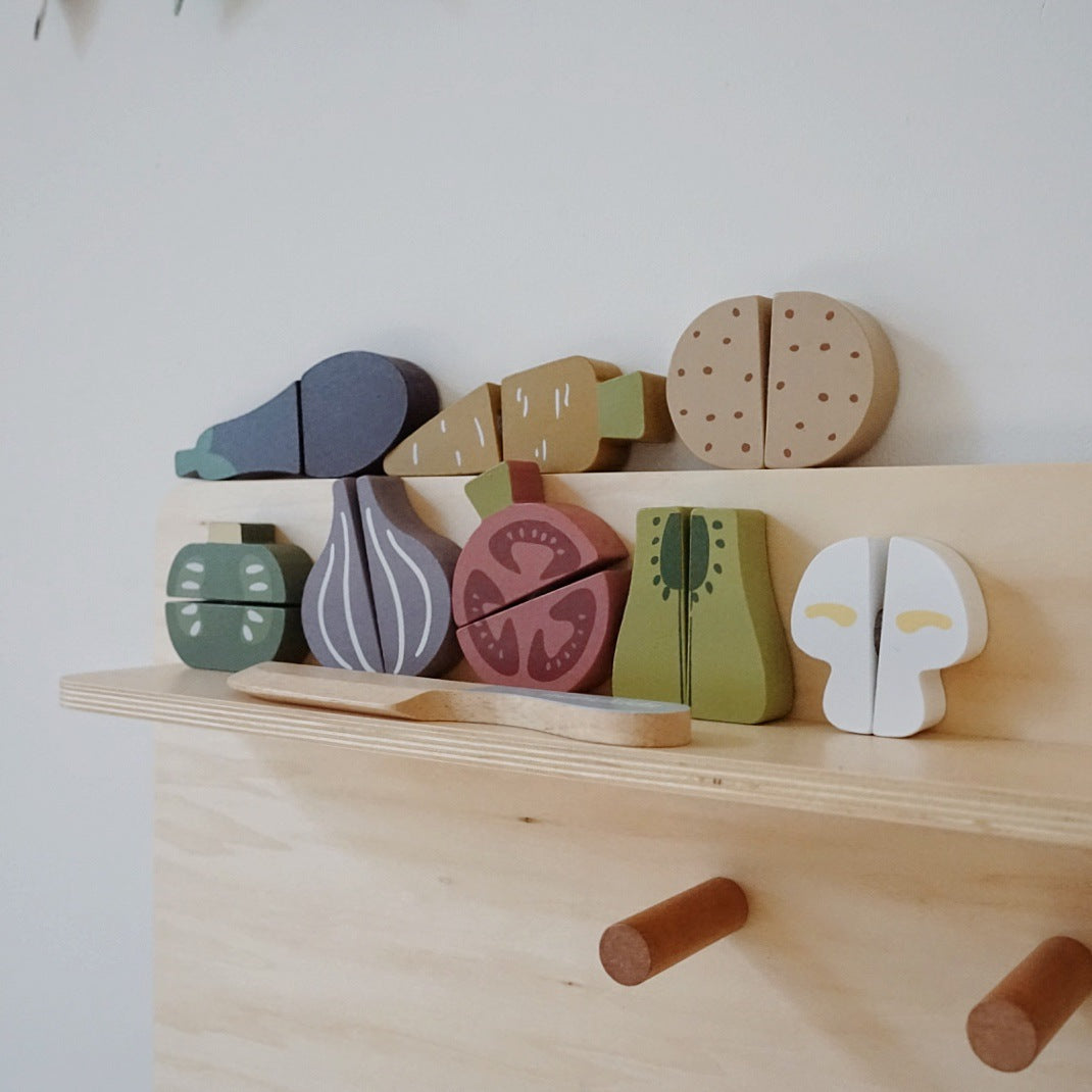 Wooden Vegetables Cut And Play Kitchen Toy