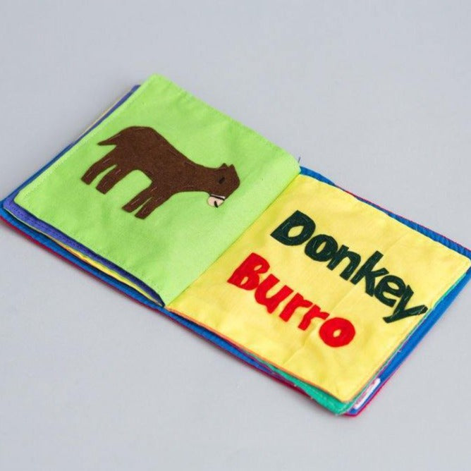 Handcrafted Spanish/English Animal Book