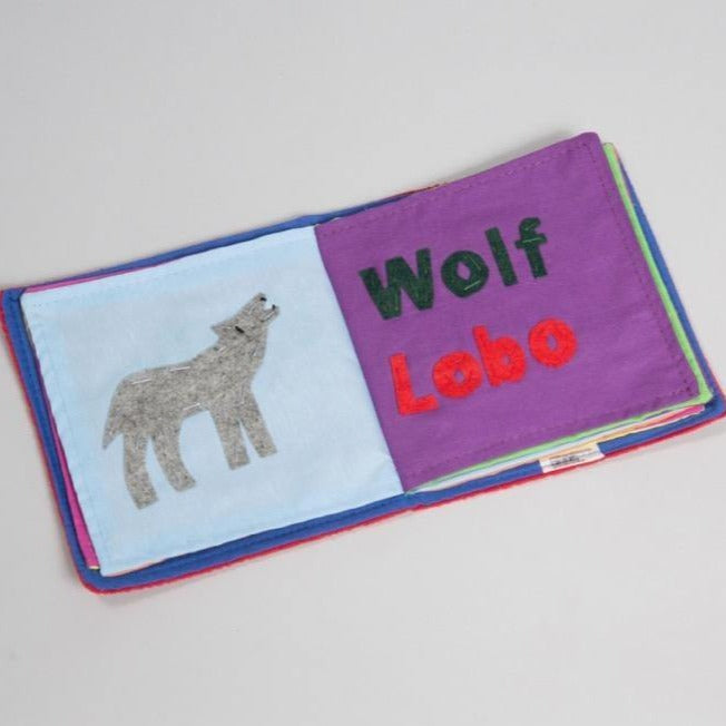 Handcrafted Spanish/English Animal Book
