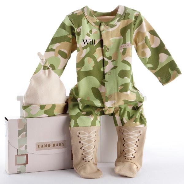 Big Dreamzzz Baby Camo 2-Piece Layette Set (Personalization Available)