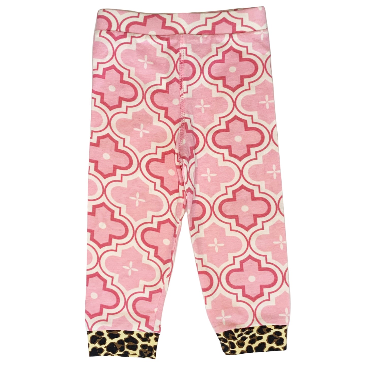 Baby Girls Layette Pink Leopard Onesie Pants Headband 3pc