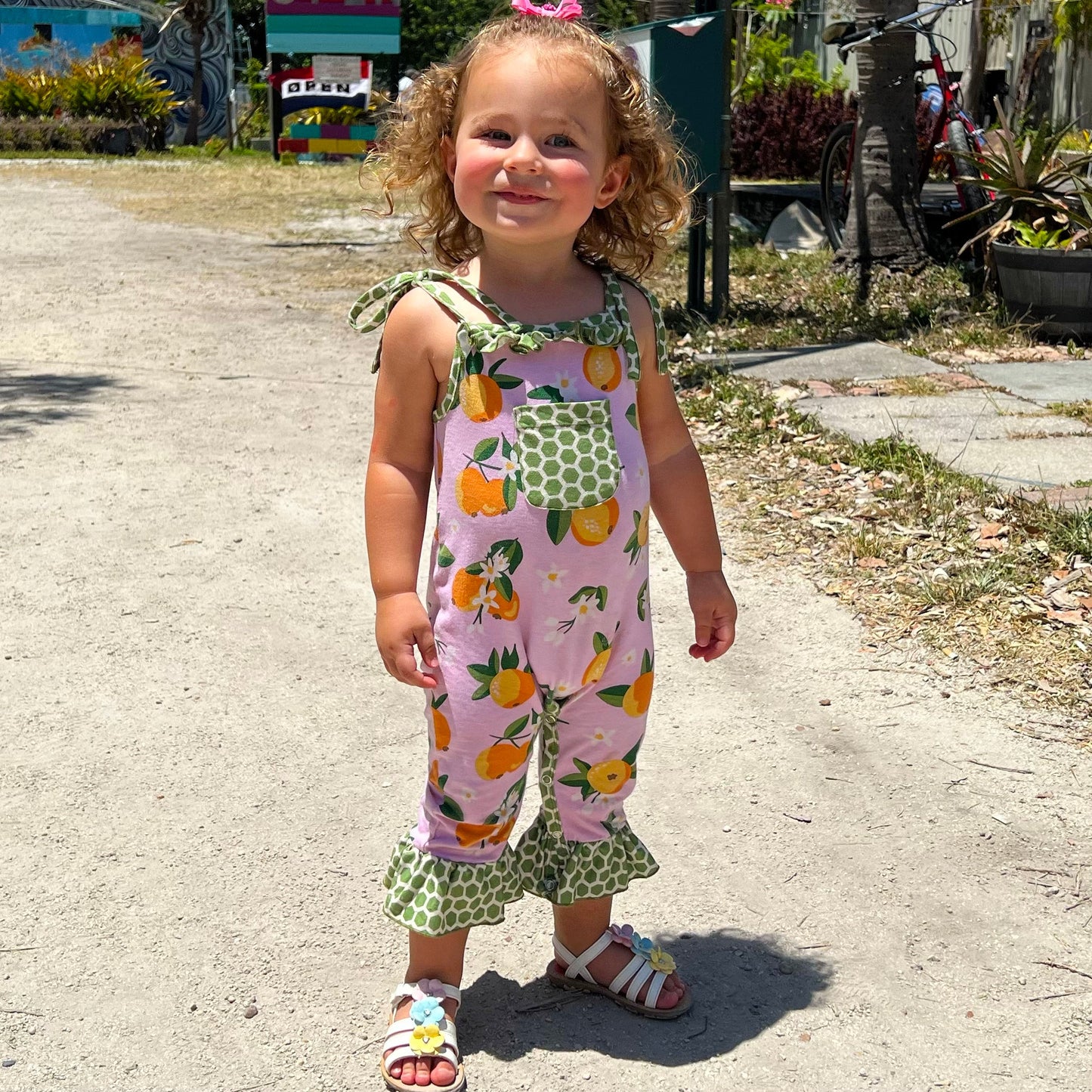 Pink Pretty as a Peach Baby/Toddler Girls Summer