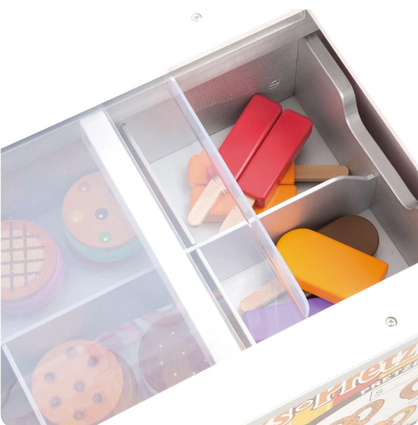 Melissa & Doug Snacks & Sweets Cart - Ice Cream & Hot Dogs