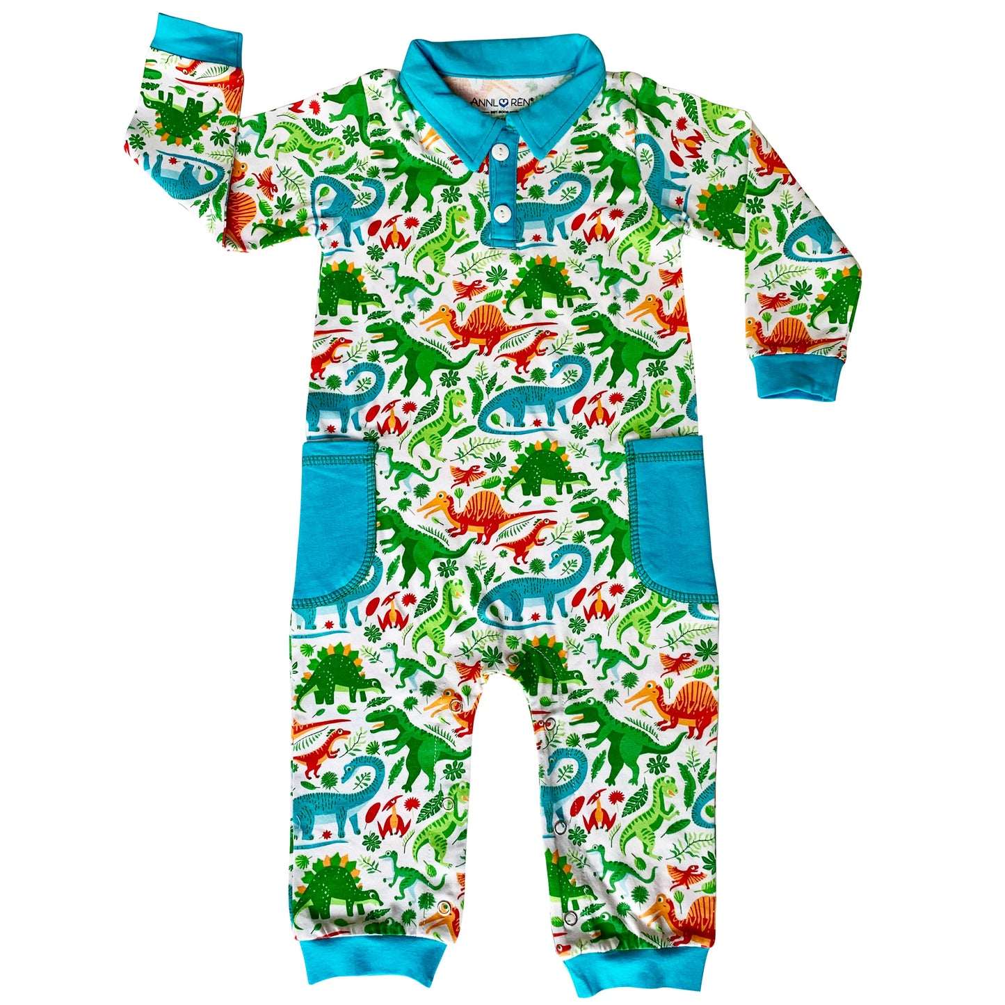 Dinosaur T Rex Baby/Toddler Boys Romper