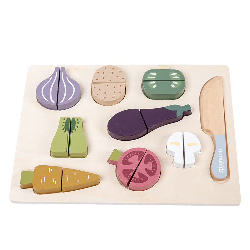 Wooden Vegetables Cut And Play Kitchen Toy