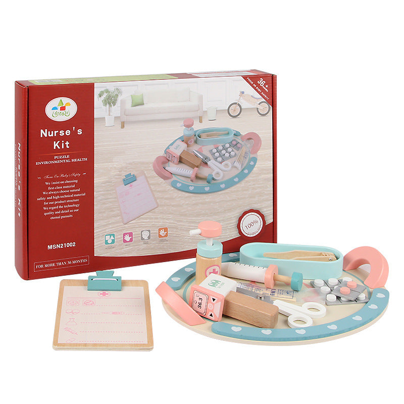 Wooden Doctor Nurse Medical Simulation Play Set