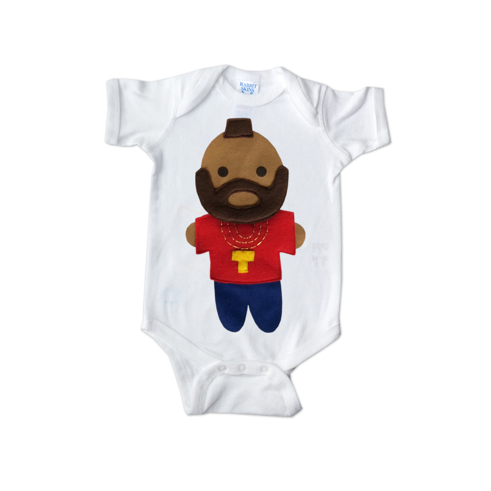 Mr. T The A-Team Pity the Fool Black Excellence Baby Infant Toddler Unisex Clothing Gifts Funny Baby Gifts Onesies Baby Shower