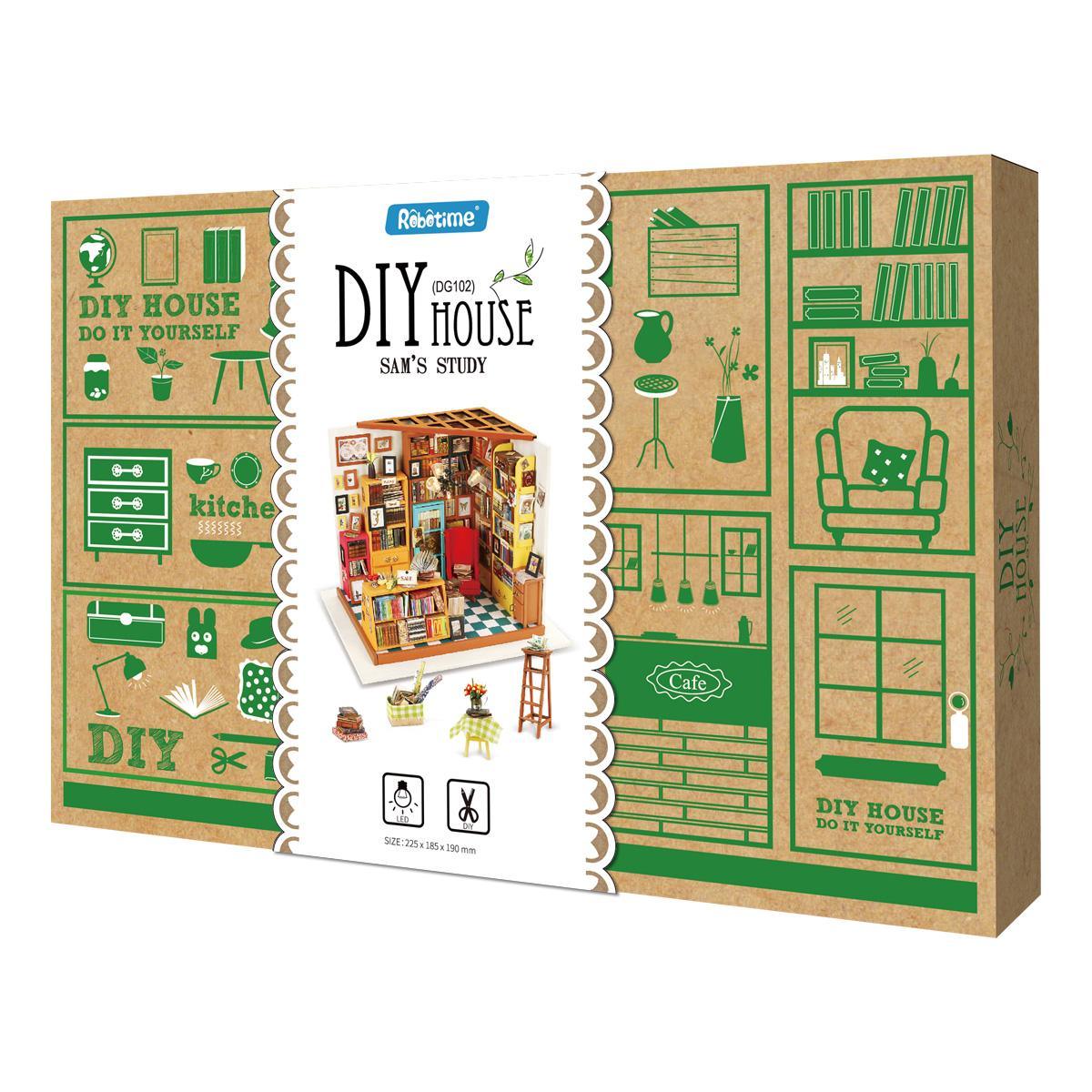 🏠 MINI ROOM DESIGN – Expand your imagination with this DIY Kit! Our miniature model kits come in a variety of sizes and themes, but they all have this in common: creative and cozy. It’s a charming choice for home décor to put on any bookshelf or desktop in your homes, and it’s also a great activity for anyone, whether or not you are a hobbyists or artsy crafty person. Great for men, women, boys and girls, this quiet do-it-yourself activity is perfect for the entire family (ages 14+).