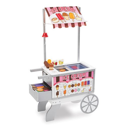 Melissa & Doug Snacks & Sweets Cart - Ice Cream & Hot Dogs