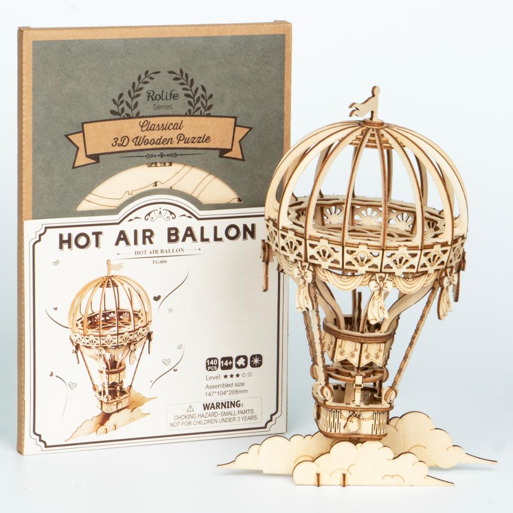 Hot Air Balloon Model 3D Wooden Puzzle