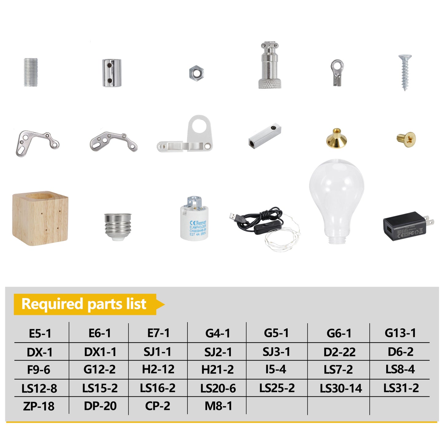 3D Wooden Puzzle DIY Robotic Lamp LED Light