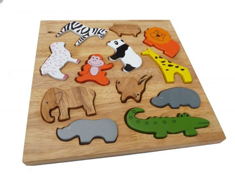 QToys Animal Play Set & Puzzle
