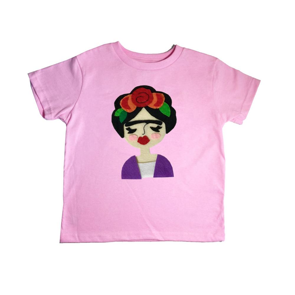 Frida Kahlo is such an inspiration! WE love her art and revolutionary spirit. Handmade and hand-stitched. For boys & girls. Materials: Felt pieces cut and appliqued to the 100% cotton onesie. This cool unique tee is made to order and with 100% love!