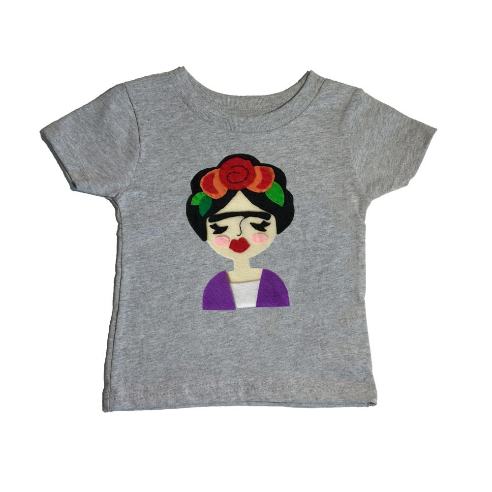 Frida Kahlo is such an inspiration! WE love her art and revolutionary spirit. Handmade and hand-stitched. For boys & girls. Materials: Felt pieces cut and appliqued to the 100% cotton onesie. This cool unique tee is made to order and with 100% love!
