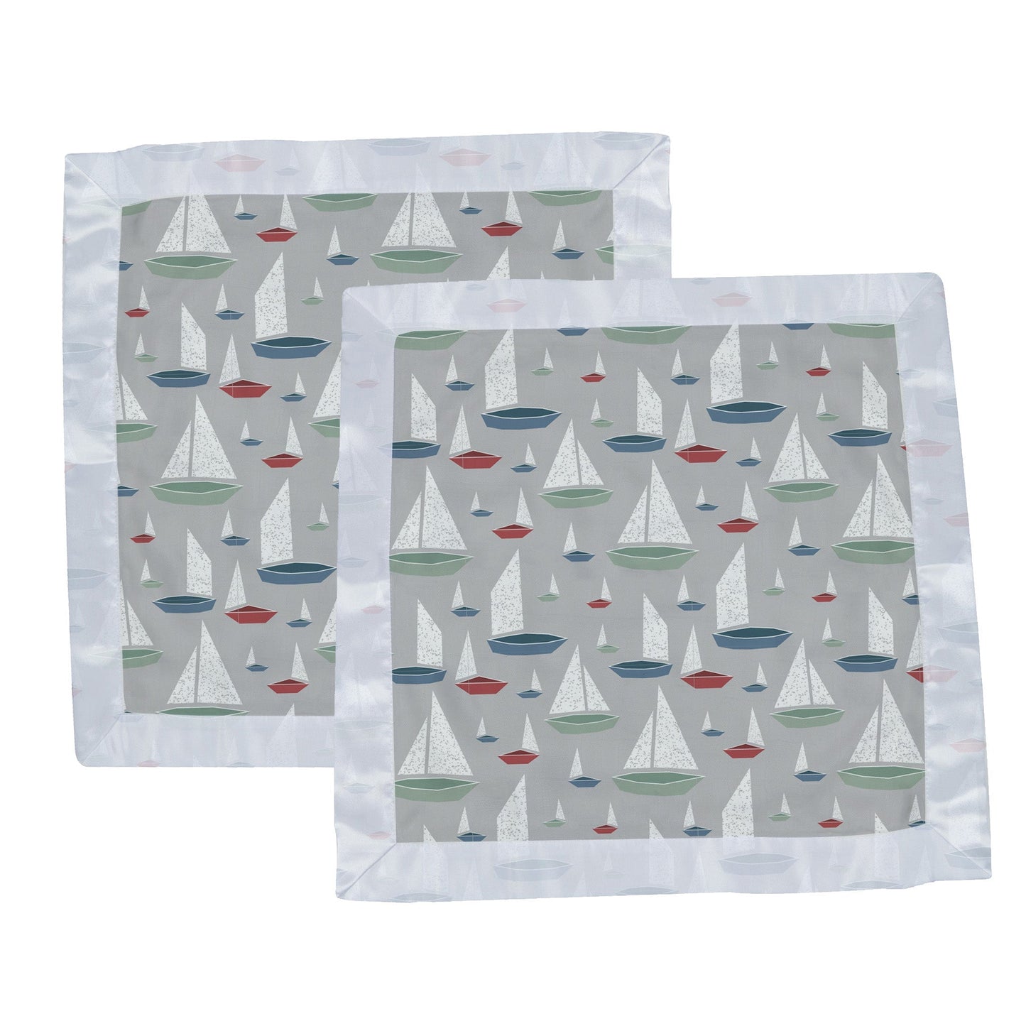 Marina Sailboats Bamboo Blankies - 2 Pack