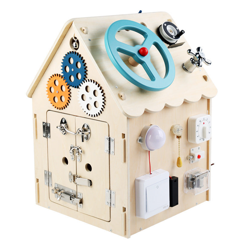 Wooden Busy Board House
