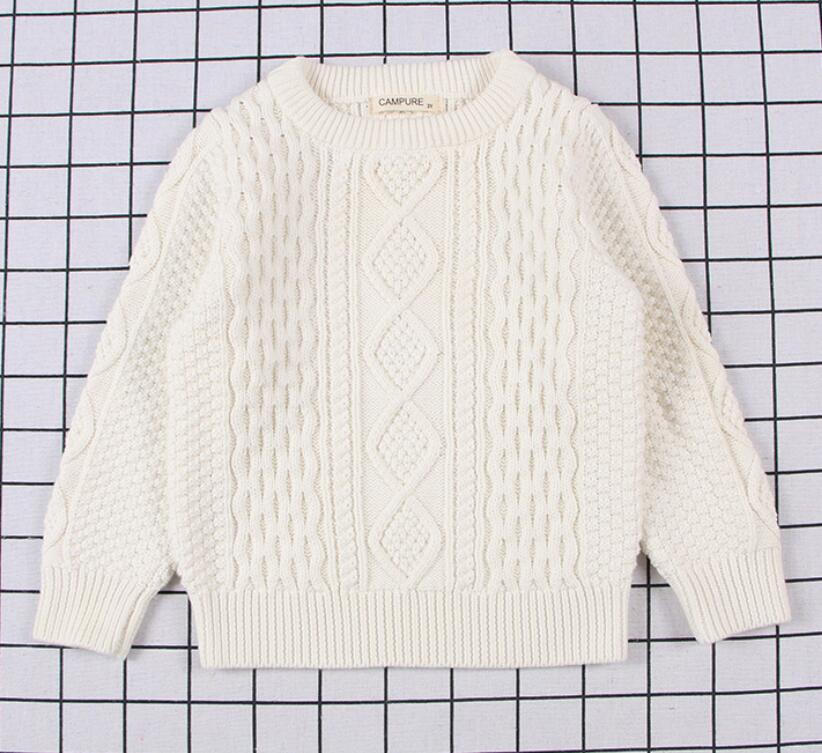 Knitted Crew Neck Unisex Sweater