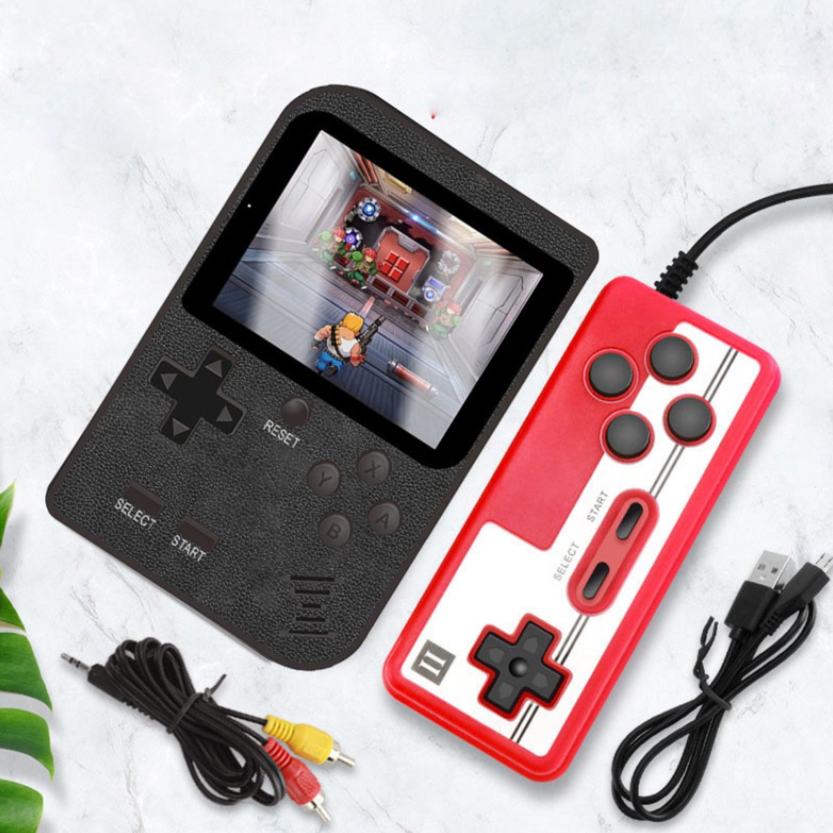 Game Boy-Style Portable Game Pad - 400 Games Included - 2 Players