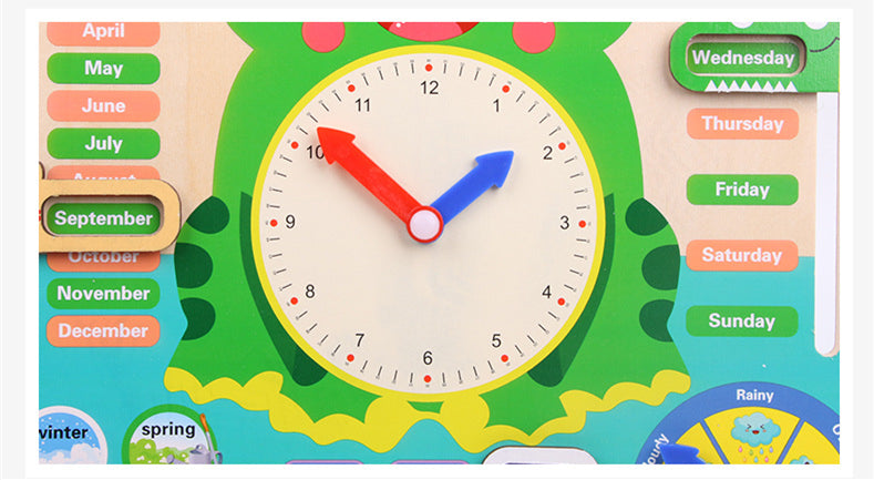 Montessori Wooden Temporal Teaching Toy