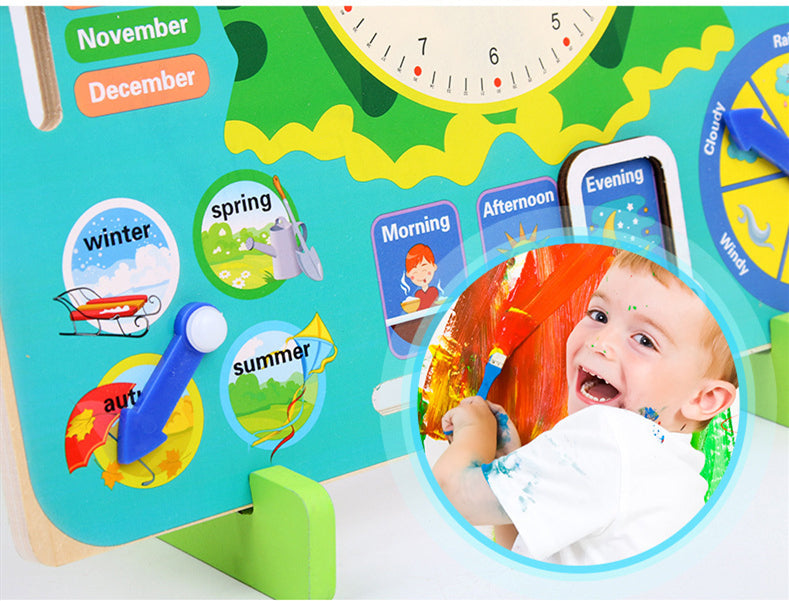 Montessori Wooden Temporal Teaching Toy