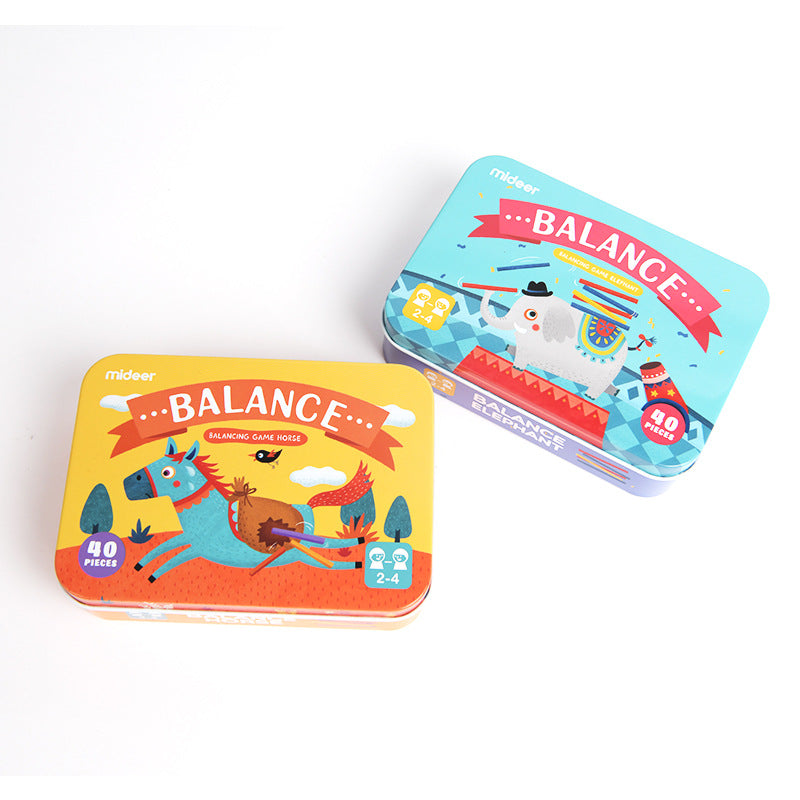 Children's Wooden Animal Jenga Balance Stacks