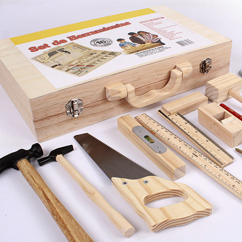 Wooden Toolbox & Woodworking Toy Sets - Various Ages
