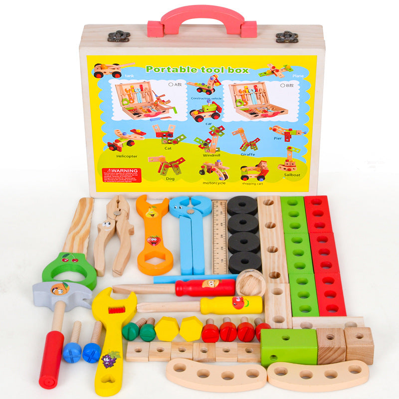 Wooden Toolbox & Woodworking Toy Sets - Various Ages