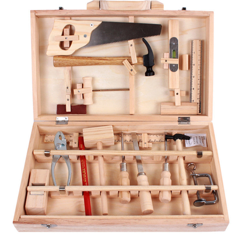 Wooden Toolbox & Woodworking Toy Sets - Various Ages