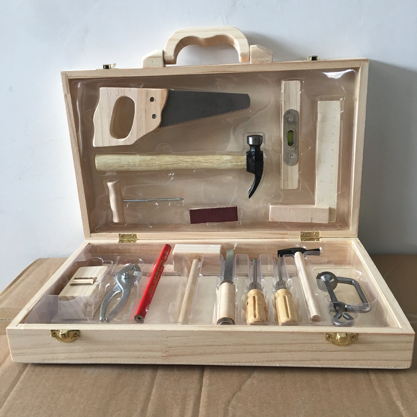 Wooden Toolbox & Woodworking Toy Sets - Various Ages