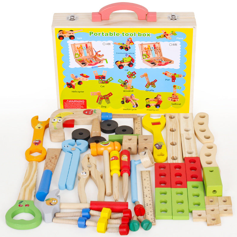 Wooden Toolbox & Woodworking Toy Sets - Various Ages