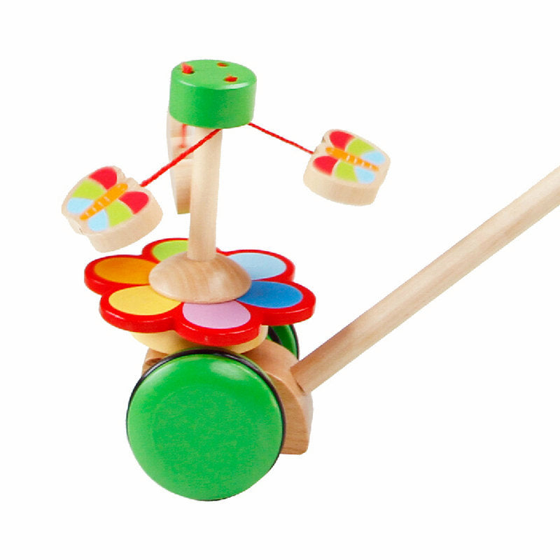 Butterfly Flower Wooden Toddler Walker Toy