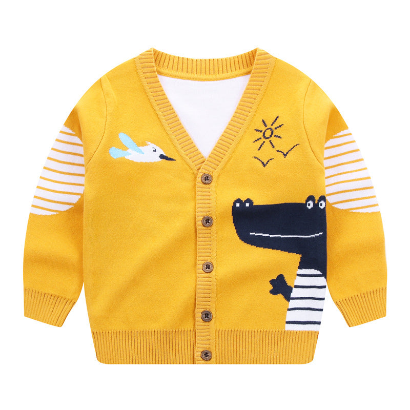 See You Later Alligator Boys Cardigan Sweater