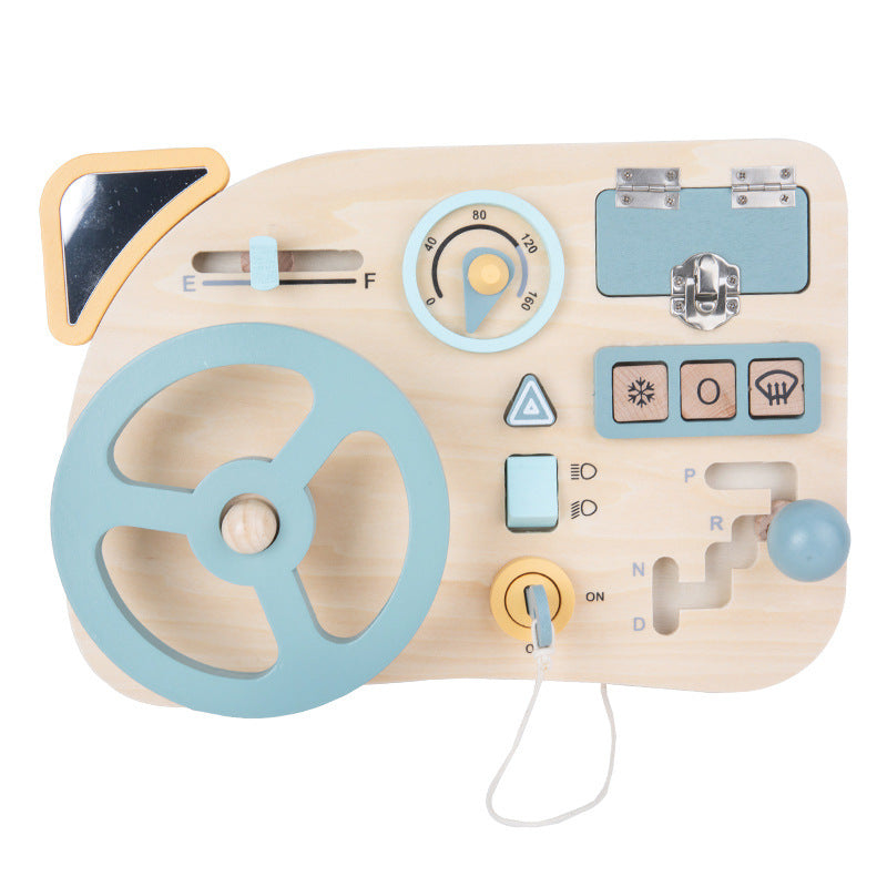 Wooden Colorful Busy Board Early Educational Toy