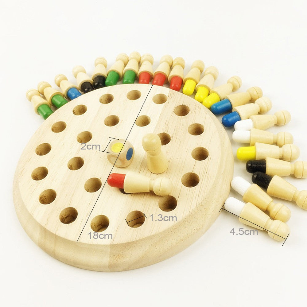 Wooden Memory Match Stick Chess Game
