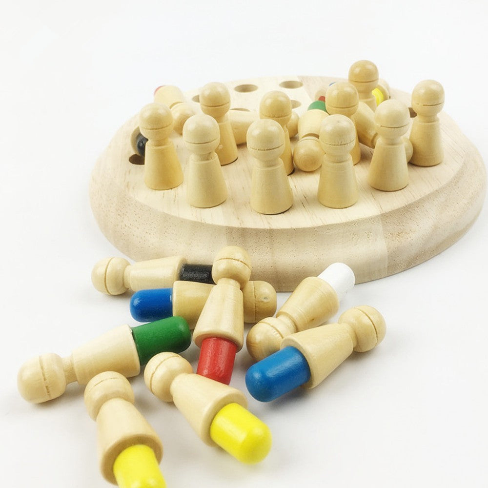 Wooden Memory Match Stick Chess Game