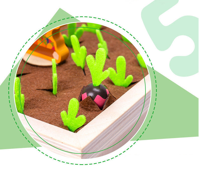 Wooden Vegetable Garden Memory Matching Game