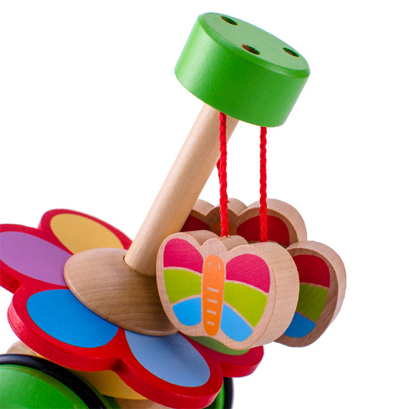 Butterfly Flower Wooden Toddler Walker Toy